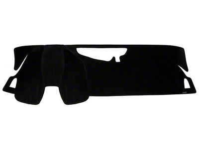 Custom Fit Dash Cover; Velour Charcoal (16-24 Camaro w/o Heads Up Display)
