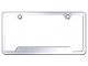 Cut-Out Wide Bottom License Plate Frame; Chrome (Universal; Some Adaptation May Be Required)