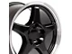CV01 Black with Machined Lip Wheel; 17x9.5 (93-02 Camaro)