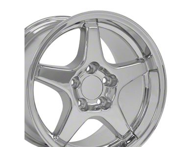 CV01 Chrome Wheel; Rear Only; 17x11; 50mm Offset (93-02 Camaro)