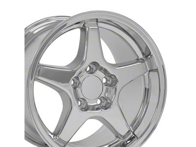 CV01 Chrome Wheel; Rear Only; 17x11 (93-02 Camaro)