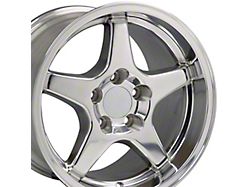 CV01 Polished Wheel; Rear Only; 17x11; 50mm Offset (93-02 Camaro)