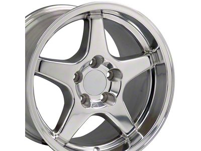 CV01 Polished Wheel; Rear Only; 17x11 (93-02 Camaro)