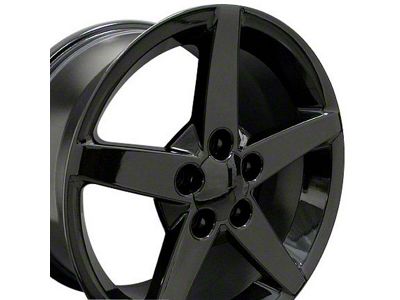 CV06 Gloss Black Wheel; 17x9.5 (93-02 Camaro)