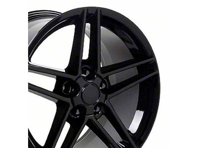 CV07A Gloss Black Wheel; Rear Only; 18x10.5 (93-02 Camaro)