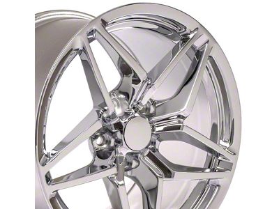 CV31 Chrome Wheel; Rear Only; 18x10.5; 56mm Offset (93-02 Camaro)