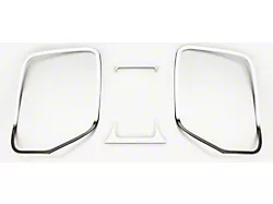 Dashboard Gauge Cluster Trim; Polished; 4-Piece (10-15 Camaro)