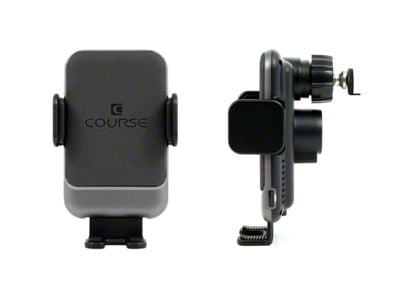 Direct Fit Phone Mount with Charging Auto Closing Cradle Head; Black (10-14 Camaro)