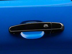 Door Handle Covers; Gloss Black (16-24 Camaro)