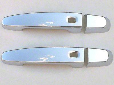 Door Handle Covers with Smart Key Access; Chrome (16-24 Camaro)