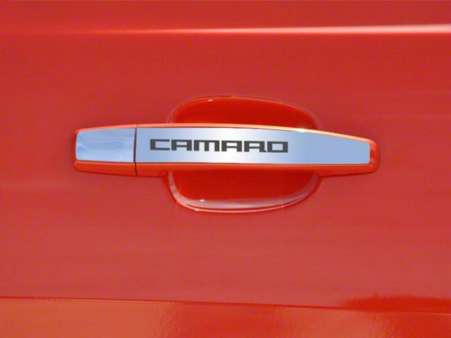 Door Handle Plate; Polished; Exterior; Camaro; 2-Piece (10-13 Camaro)