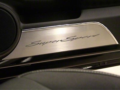 Door Panel Kick Plates; Super Sport Style (10-15 Camaro)