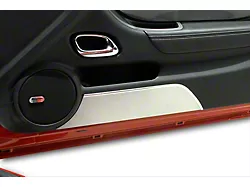 Door Panel Kick Plates; Brushed (10-15 Camaro)