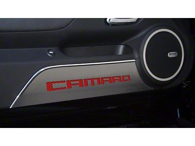 Door Panel Kick Plates with Camaro Logo (10-15 Camaro)