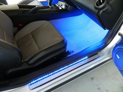 Door Sill LED Lighting Kit; Aqua (10-15 Camaro)