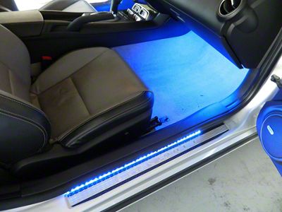 Door Sill LED Lighting Kit; Blue (10-15 Camaro)