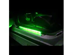 Door Sill LED Lighting Kit; Green (10-15 Camaro)