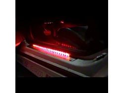 Door Sill LED Lighting Kit; Red (10-15 Camaro)