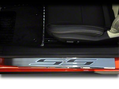 Door Sill Plates with SS Inlay (10-15 Camaro)