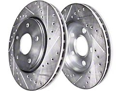 Drilled and Slotted Rotors; Front Pair (10-15 Camaro SS, ZL1)