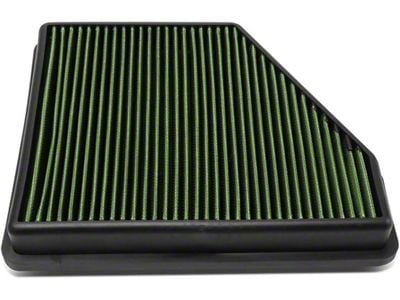 Drop-In Panel Air Filter; Green (10-15 Camaro)