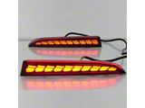 Dynamic LED Rear Reflectors; Smoked (16-24 Camaro)