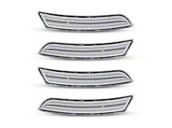 Dynamic LED Side Markers; Red/Amber; Clear (16-24 Camaro)
