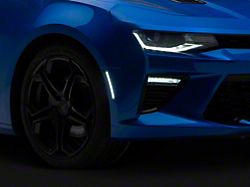 Dynamic LED Side Markers; White; Smoked (16-24 Camaro)