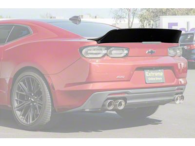 EOS Performance Package Ducktail Style Rear Spoiler; Glossy Black (16-24 Camaro w/o Rear Spoiler Camera)