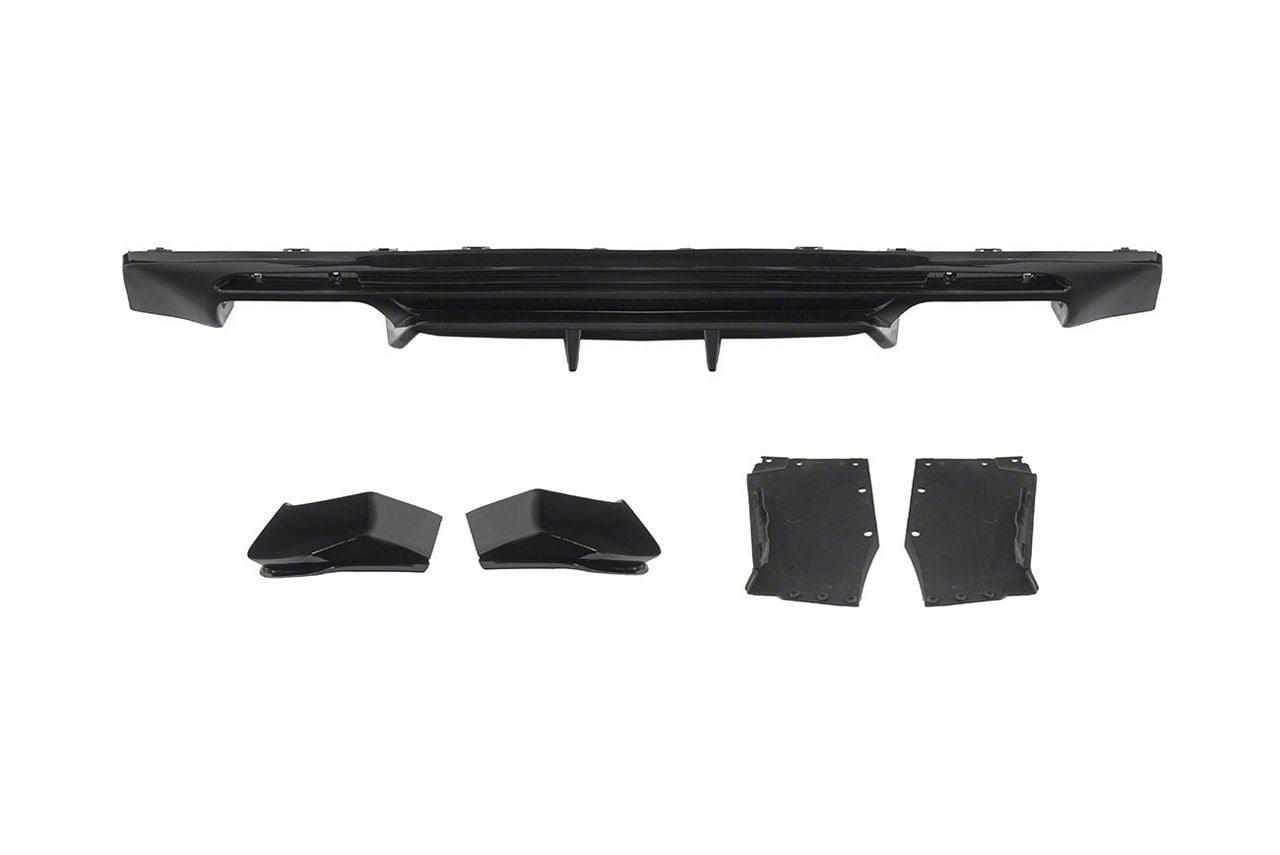 EOS Performance Style Rear Bumper Diffuser; Glossy Black DIFF-1449-V2 ...