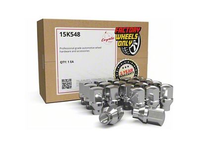 ET OEM Factory Style Chrome Lug Nut Kit; M14 x 1.5; Set of 20 (10-24 Camaro)