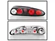 Euro Style Tail Lights; Black Housing; Clear Lens (93-02 Camaro)