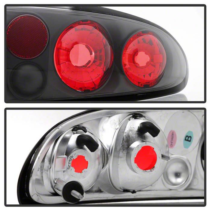 Camaro Euro Style Tail Lights; Black Housing; Clear Lens (93-02 Camaro ...