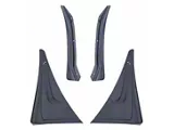 Extended Splash Guards; Front and Rear (16-24 Camaro)