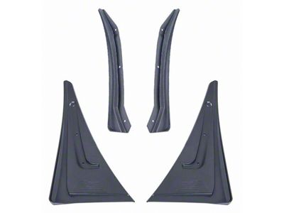 Extended Splash Guards; Front and Rear (16-24 Camaro)
