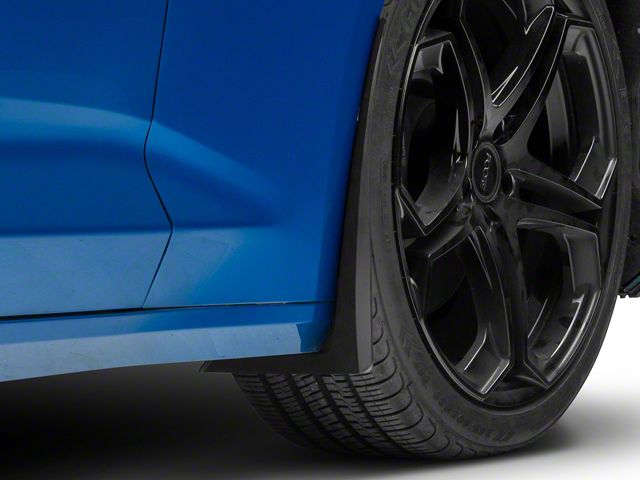Extended Style Front Mud Guards; Textured Black (16-24 Camaro)