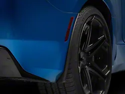 Extended Style Rear Mud Guards; Textured Black (16-23 Camaro)