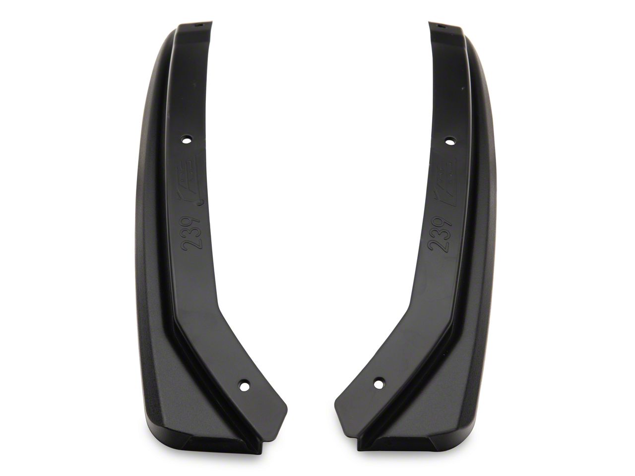 Camaro Extended Style Rear Mud Guards; Textured Black (16-24 Camaro ...