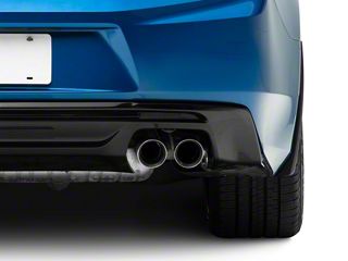 Extreme Online Store Texture Black Rear Splash Guards For 2016-2023 Chevy Camaro (Excluding ZL1) - Direct Fit