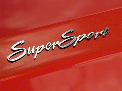 Exterior Badges; Polished; Super Sport; 2-Piece (10-24 Camaro)