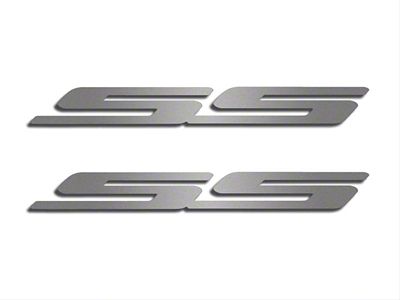 Exterior Badges; Satin;; SS; 2-Piece Solid (10-13 Camaro)