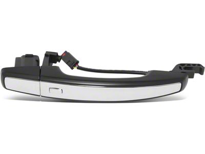 Exterior Door Handle; Passenger Side; Primed Black with Chrome Insert (10-15 Camaro)