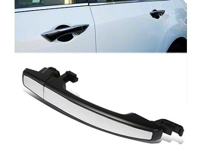 Exterior Door Handle without Keyhole; Primered; Front Passenger Side (10-15 Camaro)