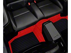 F1 Hybrid Front and Rear Floor Mats; Full Red (10-15 Camaro)