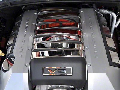 Factory Shroud Plenum Trim Kit; Polished (10-15 Camaro SS)