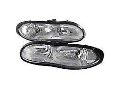 Factory Style Headlights; Chrome Housing; Clear Lens (98-02 Camaro)