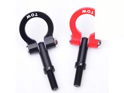 Feather Lite Tow Hook with Black D-Ring; Front and Rear (14-15 Camaro ZL1)