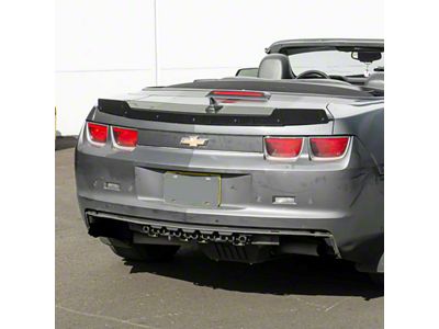 Flush Mount Wickerbill Rear Spoiler; Smoke Tinted (10-13 Camaro)
