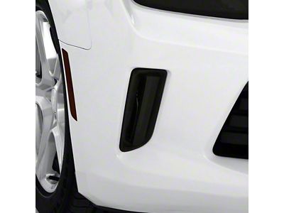 Fog Light Covers; Smoked (16-18 V6 Camaro)