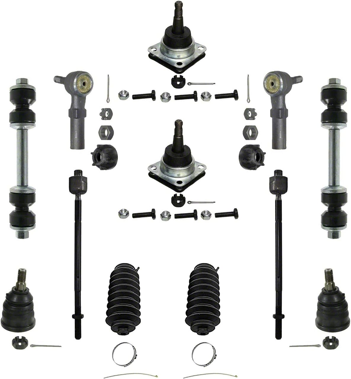 Camaro Front Ball Joints with Sway Bar Links and Tie Rods (9302 Camaro